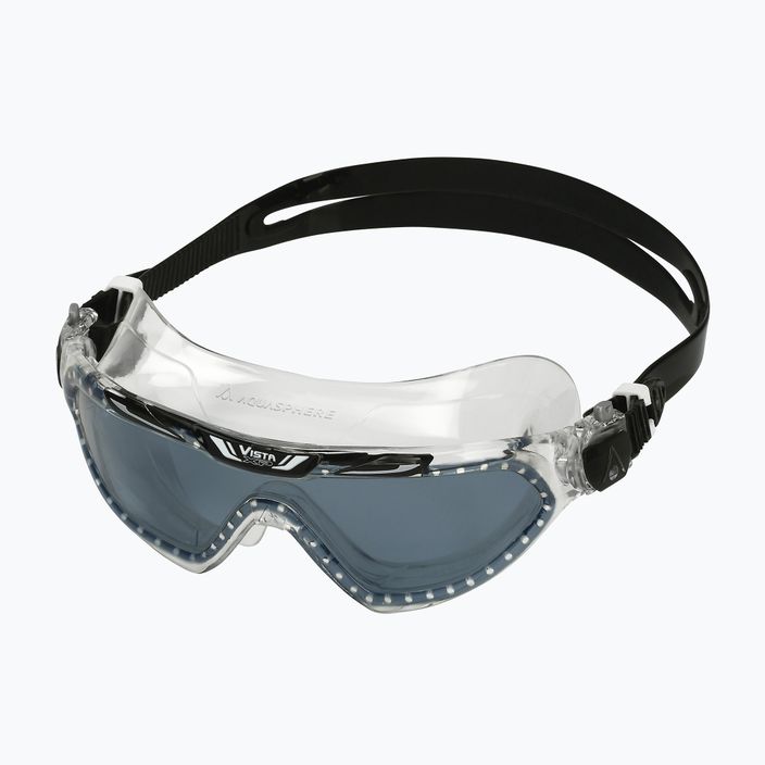Aquasphere Vista XP прозрачна/черна/огледална димна маска за плуване MS5090001LD 6