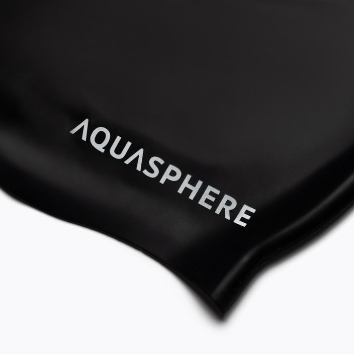 Aqua Sphere Обикновена силиконова шапка за плуване черна SA212EU0109 2