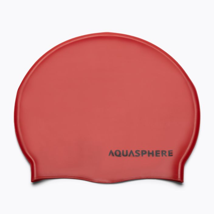 Aqua Sphere Обикновена силиконова шапка за плуване червена SA212EU0601