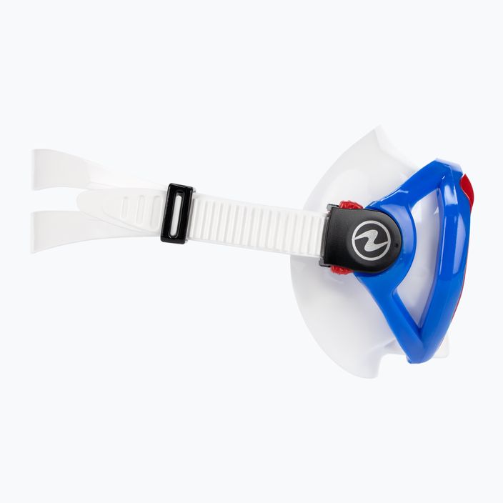 AQUALUNG Hawkeye комплект за гмуркане маска + шнорхел комбинация синьо/червено SC3974006 3