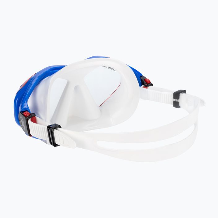 AQUALUNG Hawkeye комплект за гмуркане маска + шнорхел комбинация синьо/червено SC3974006 4