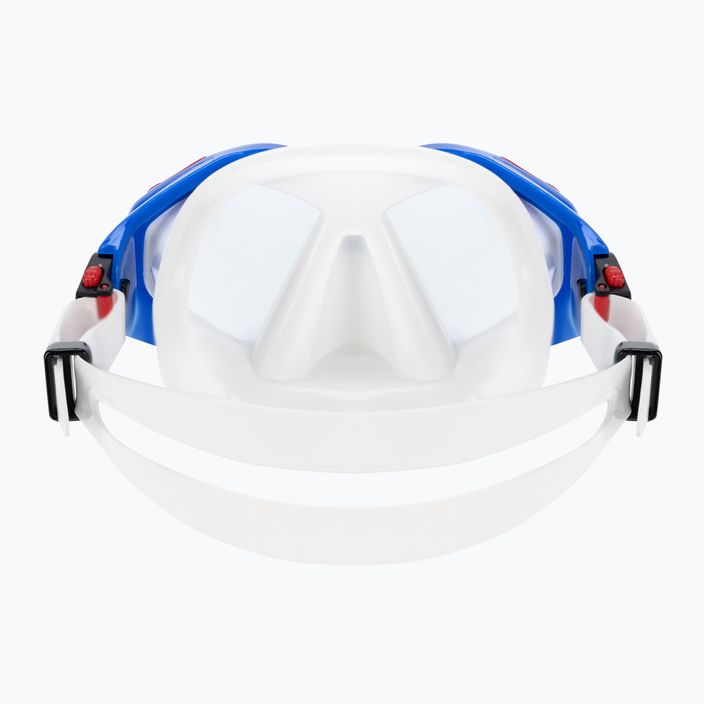 AQUALUNG Hawkeye комплект за гмуркане маска + шнорхел комбинация синьо/червено SC3974006 5