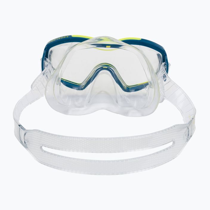 AQUALUNG Raccon комплект за гмуркане маска + шнорхел синьо/жълто SC4000007 6