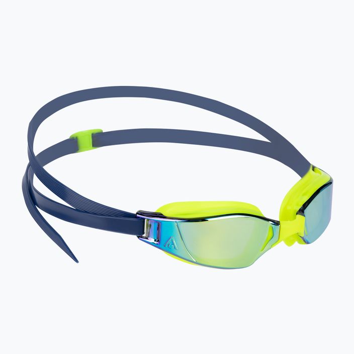 Очила за плуване Aquasphere Xceed яркожълто/най-синьо/огледално жълто титаниеви EP3037104LMY