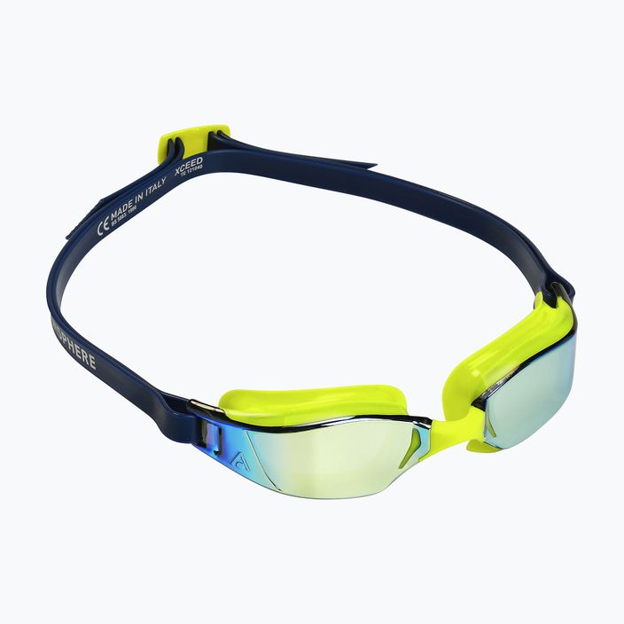 Очила за плуване Aquasphere Xceed яркожълто/най-синьо/огледално жълто титаниеви EP3037104LMY 8