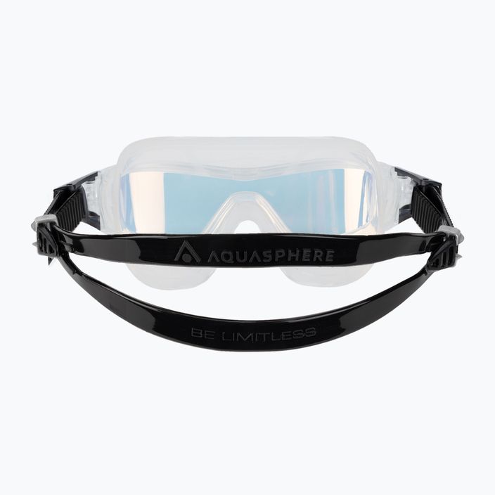 Aquasphere Vista Pro прозрачна/черна/огледална преливаща се маска за плуване MS5040001LMI 5