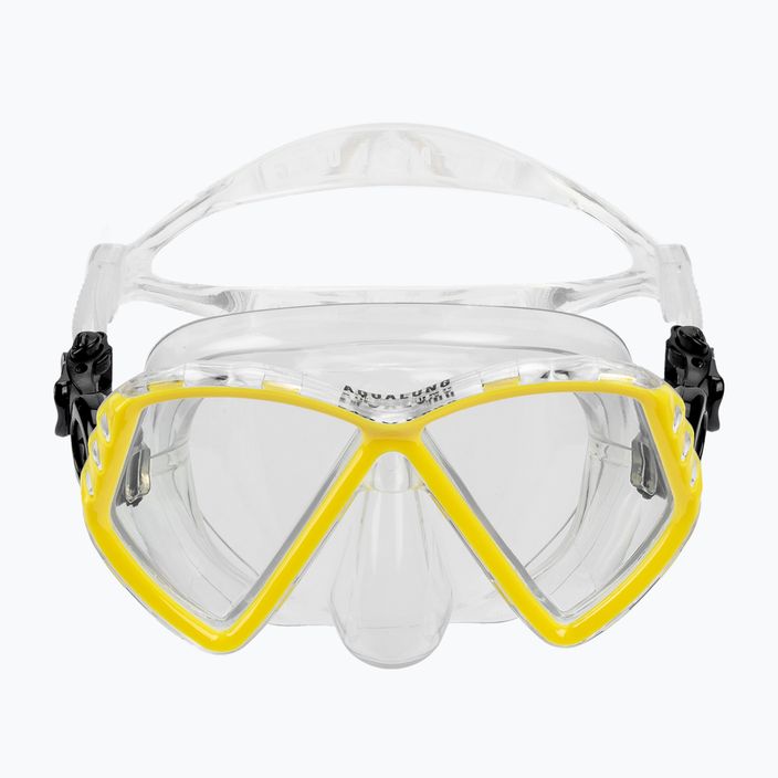 Aqualung Cub прозрачна/жълта младежка маска за гмуркане MS5530007 2