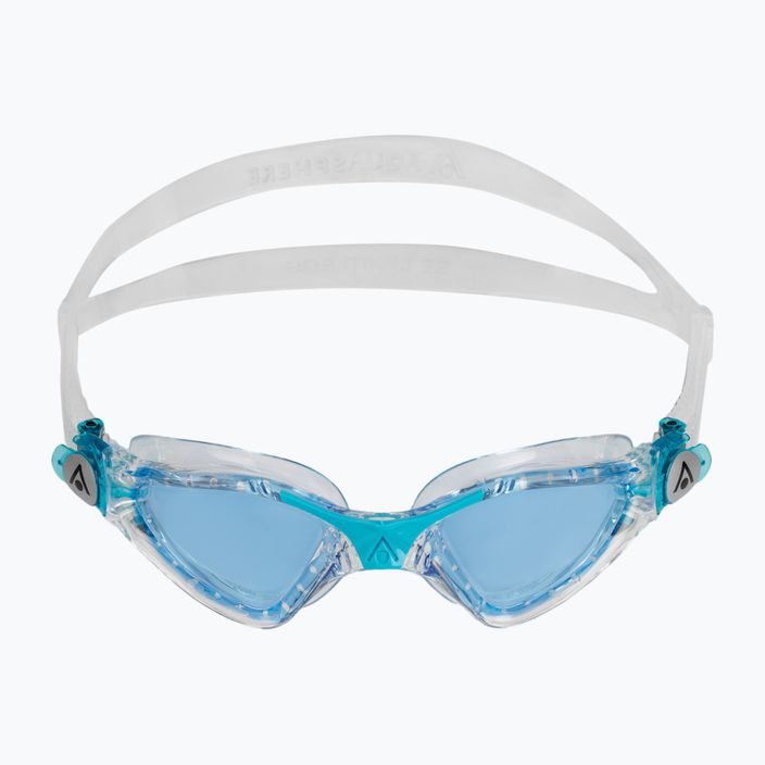 Aquasphere Kayenne прозрачни / тюркоазени детски очила за плуване EP3190043LB 2