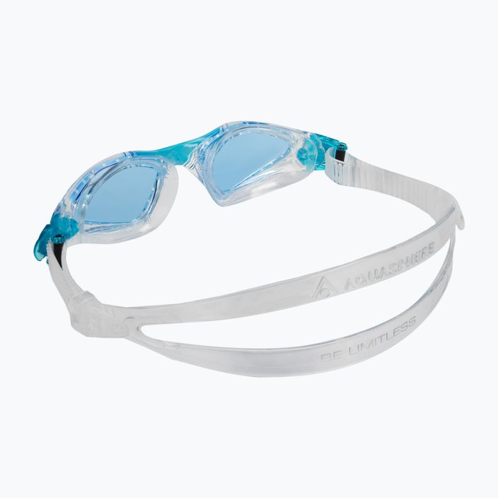 Aquasphere Kayenne прозрачни / тюркоазени детски очила за плуване EP3190043LB 4
