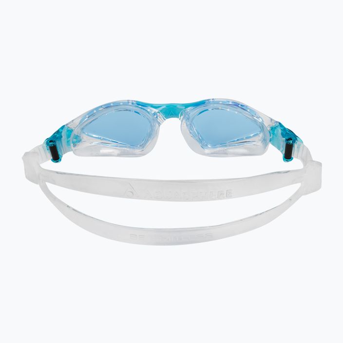 Aquasphere Kayenne прозрачни / тюркоазени детски очила за плуване EP3190043LB 5