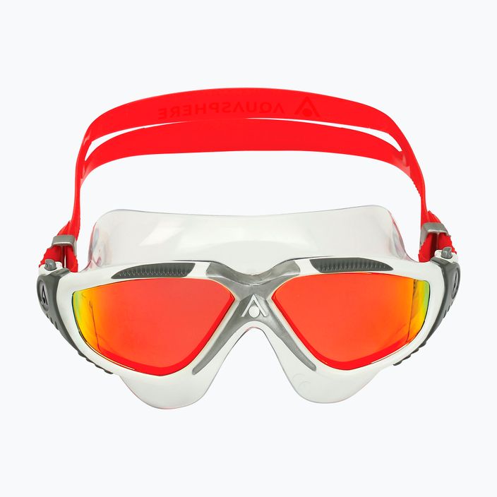 Aquasphere Vista бяла/червена/червена титаниева огледална маска за плуване MS5600915LMR 2