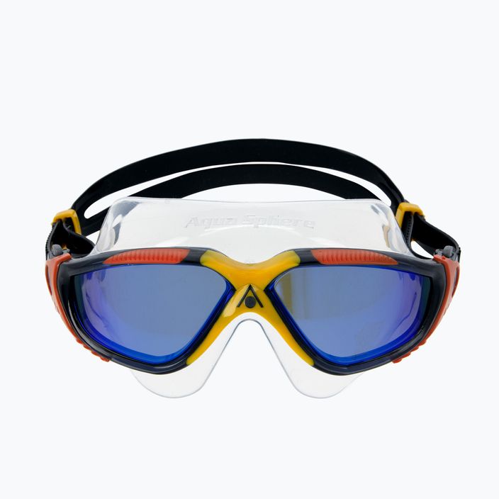 Aquasphere Vista тъмно сива/оранжева маска за плуване 7