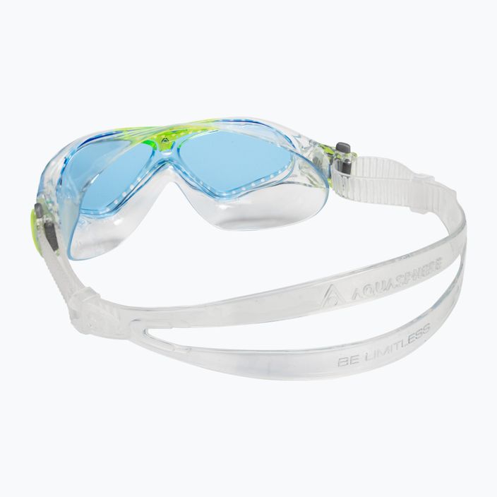 Детска маска за плуване Aquasphere Vista прозрачна/яркозелена/синя MS5630031LB 4
