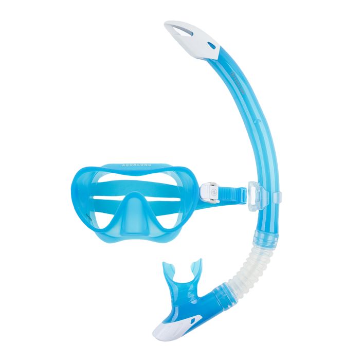 Aqualung Combo Nabul маска за шнорхел + шнорхел син/бял комплект 2
