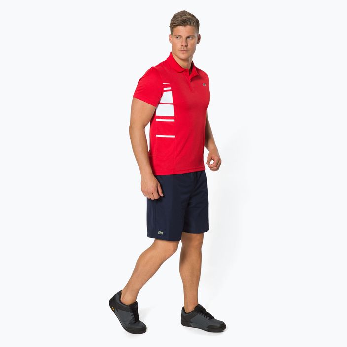 Мъжка тенис поло риза Lacoste червена DH0866 3