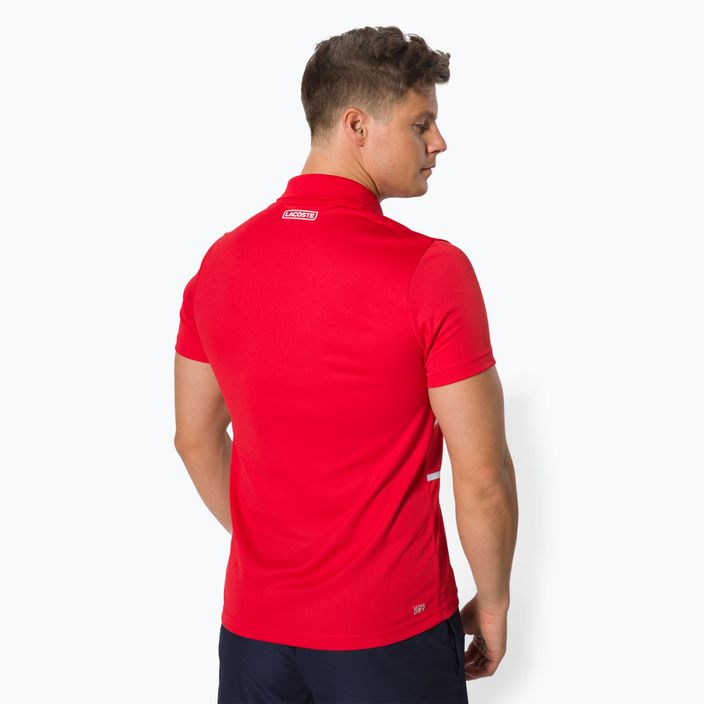 Мъжка тенис поло риза Lacoste червена DH0866 4