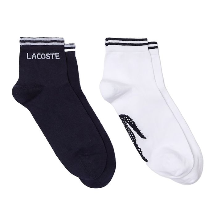 Мъжки чорапи за тенис Lacoste 2 чифта тъмносиньо/бяло RA4187 2