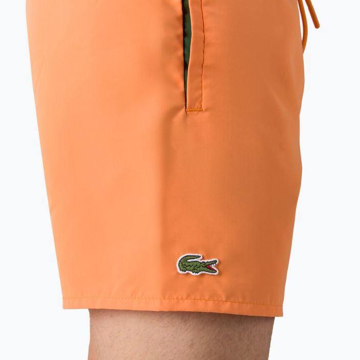 Мъжки къси панталони за плуване Lacoste MH6270 A7T orange 4