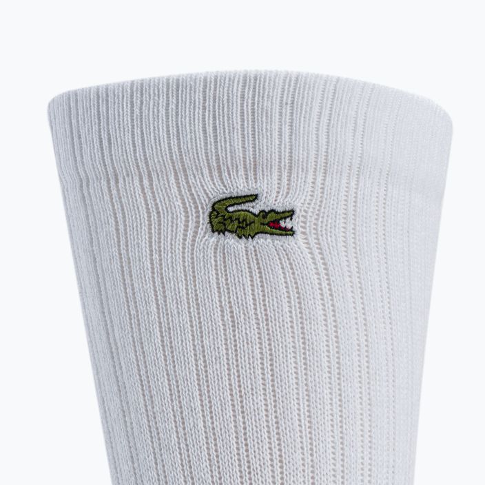 Мъжки чорапи за тенис на Lacoste 3 чифта бели RA4182 9