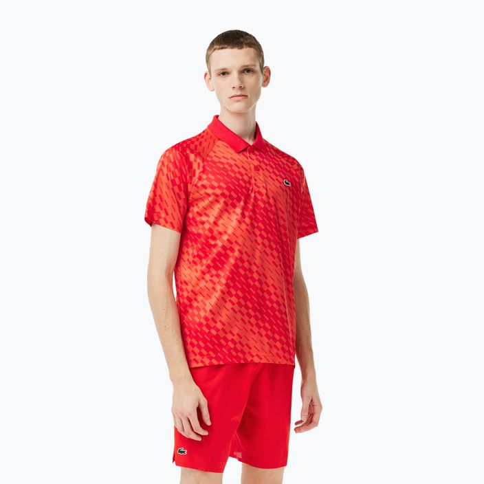 Мъжка тенис поло риза Lacoste червена DH5174