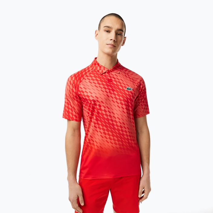Мъжка тенис поло риза Lacoste червена DH5177