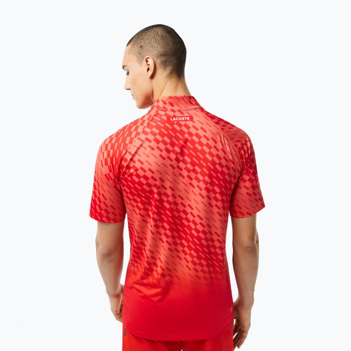 Мъжка тенис поло риза Lacoste червена DH5177 2