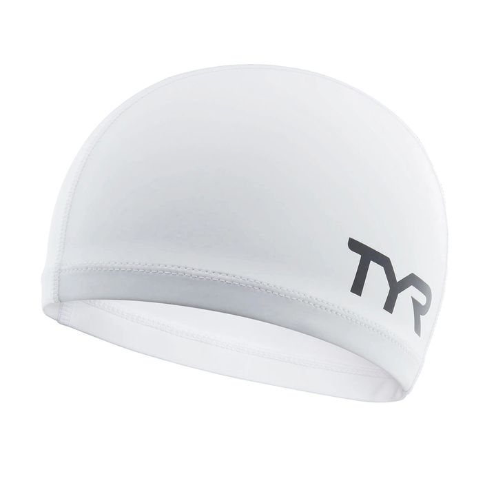 Шапка за плуване TYR Silicone Comfort white 2