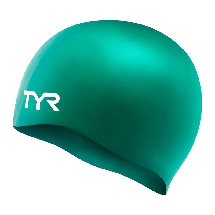 Шапка за плуване TYR Wrinkle Free green 2