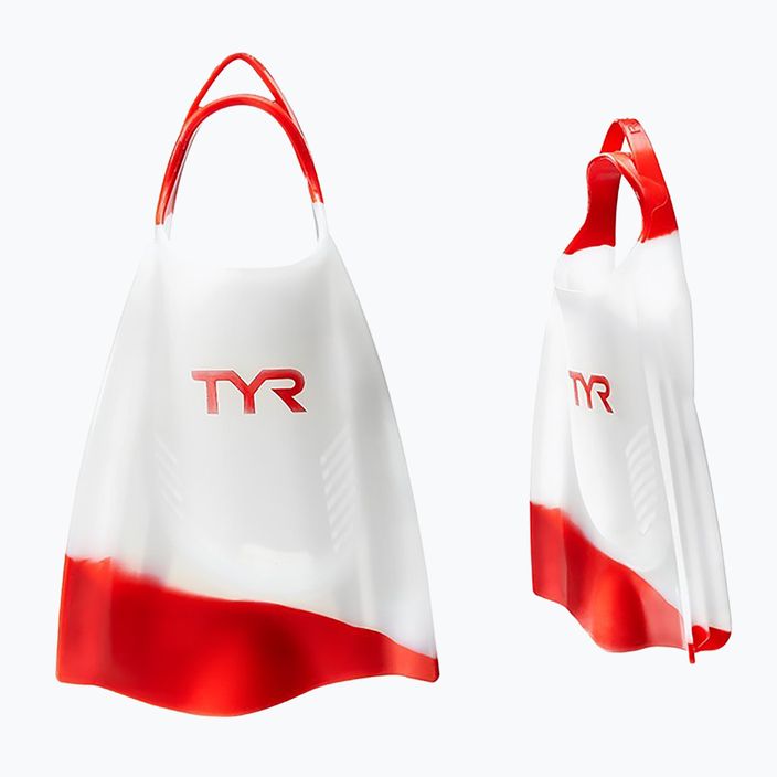 Плавници за плуване TYR Hydroblade бели и червени LFHYD 5