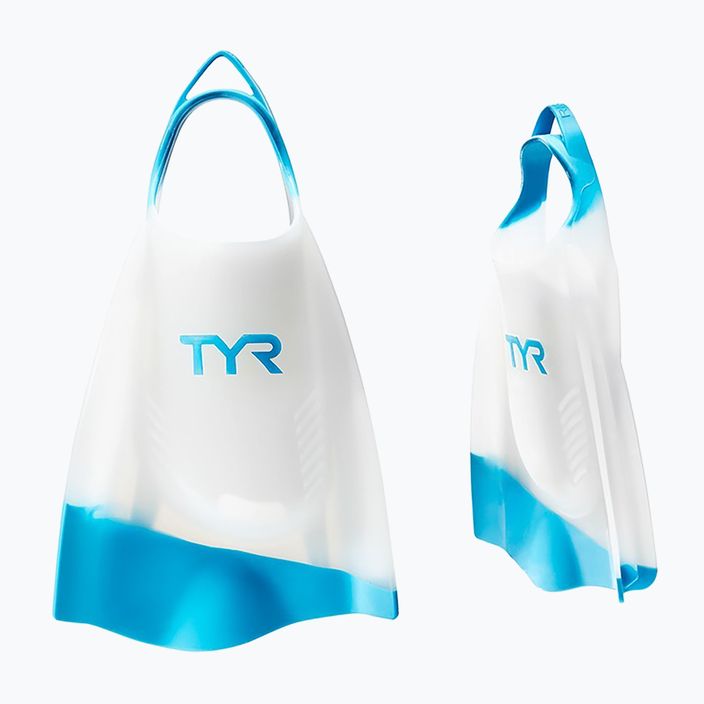 Плавници за плуване TYR Hydroblade в бяло и синьо LFHYD 5