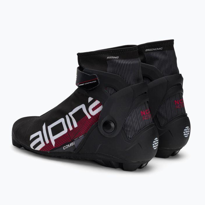 Мъжки обувки за ски бягане Alpina N Combi black/white/red 3