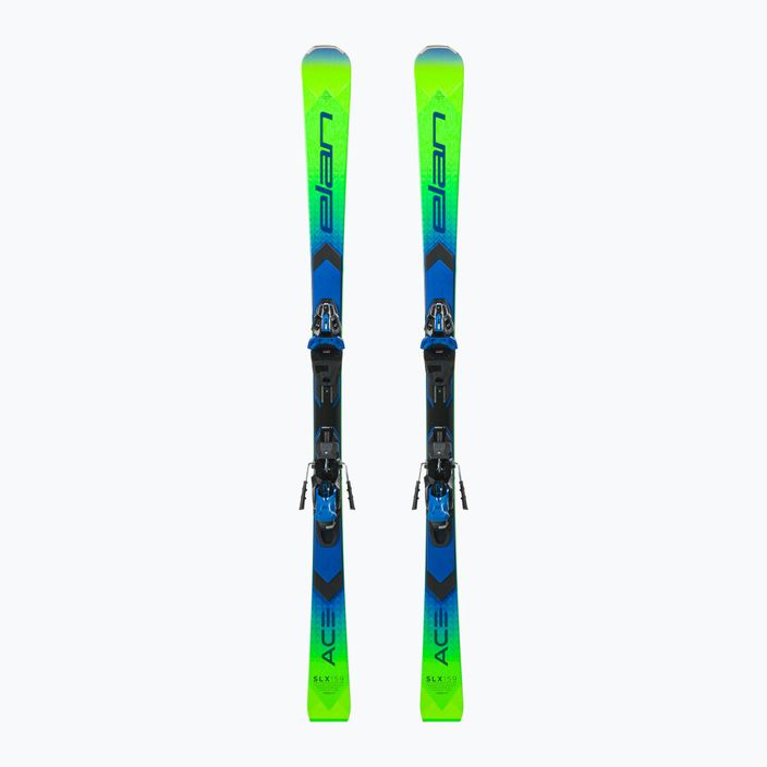 Elan Ace SLX Fusion + EMX 12 ски за спускане зелено-сини AAKHRD21