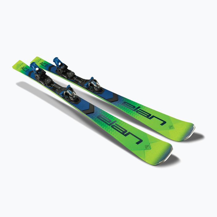 Elan Ace SLX Fusion + EMX 12 ски за спускане зелено-сини AAKHRD21 11