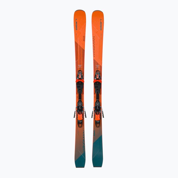 Elan Wingman 82 CTI Fusion + EMX 12 оранжево-сини ски за спускане ABBHBT21