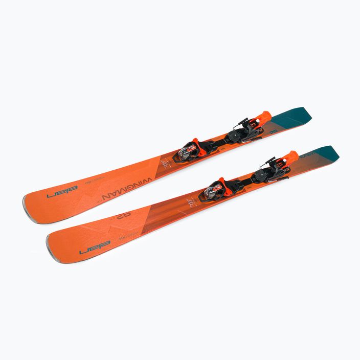 Elan Wingman 82 CTI Fusion + EMX 12 оранжево-сини ски за спускане ABBHBT21 4