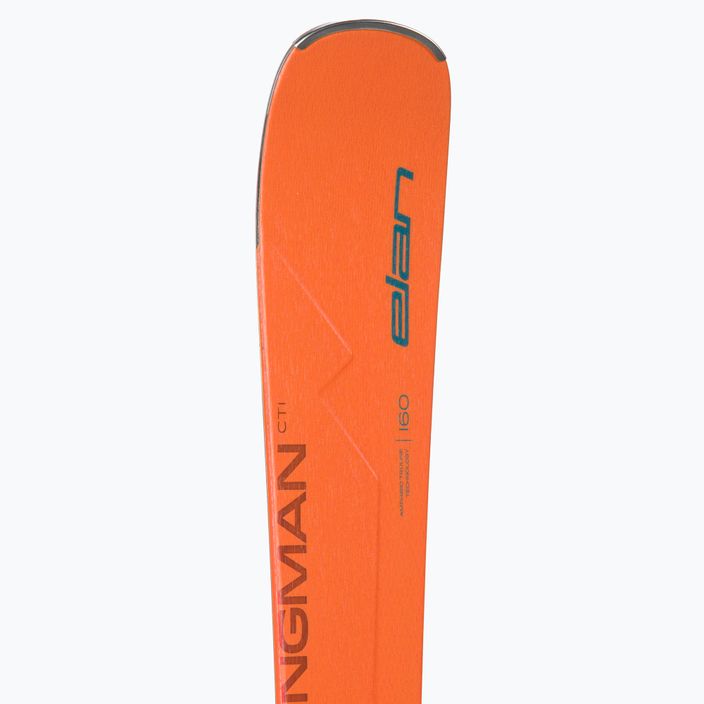 Elan Wingman 82 CTI Fusion + EMX 12 оранжево-сини ски за спускане ABBHBT21 8