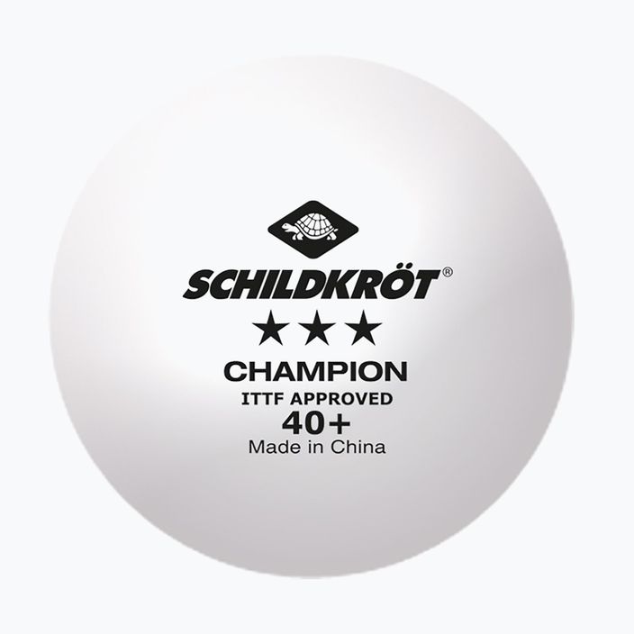 DONIC Schildkröt 3-Star Champion ITTF Poly 40+ топчета за тенис на маса 3 бр. бели 608540 2