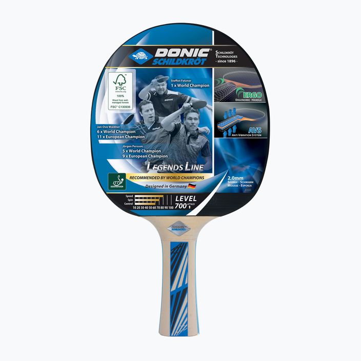 Ракета за тенис на маса DONIC Legends 700 FSC черна 734417 9