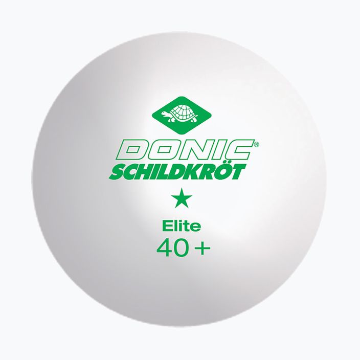 Топчета за тенис на маса Donic-Schildkröt 1-Star Elite Poly 40+ 3 бр. бели. 2