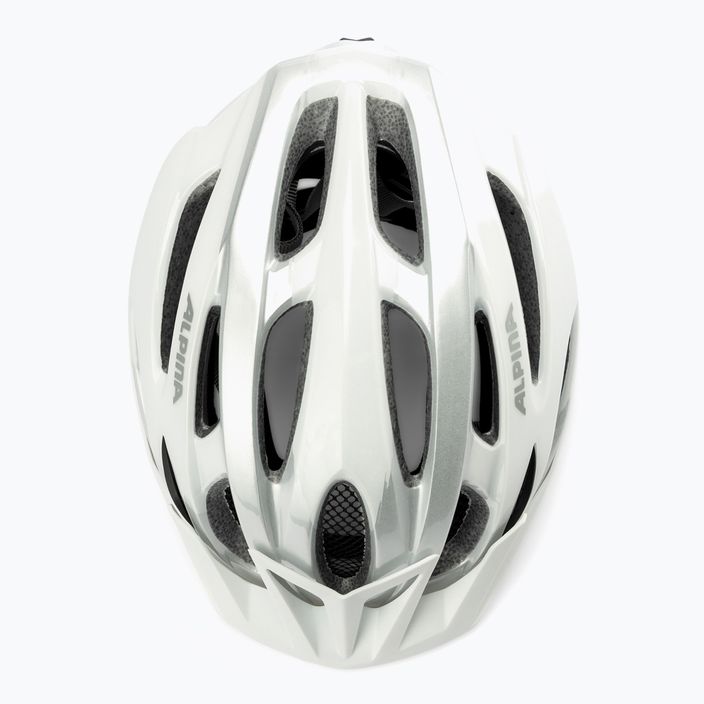 Велосипедна каска Alpina MTB 17 white/silver 6