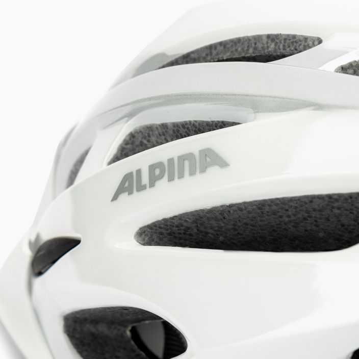 Велосипедна каска Alpina MTB 17 white/silver 7