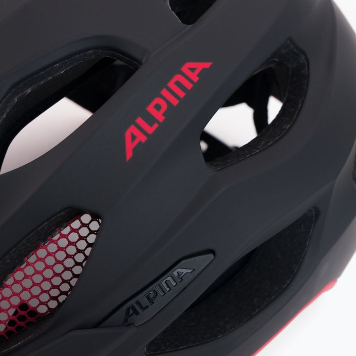Велосипедна каска Alpina Carapax 2.0 black/red matte 7