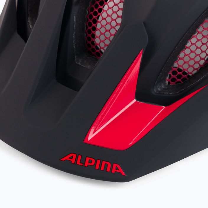Велосипедна каска Alpina Carapax 2.0 black/red matte 8