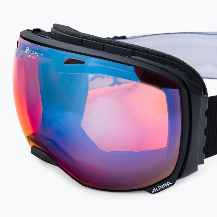 Очила за ски Alpina Big Horn QV-Lite black matt/blue sph 5