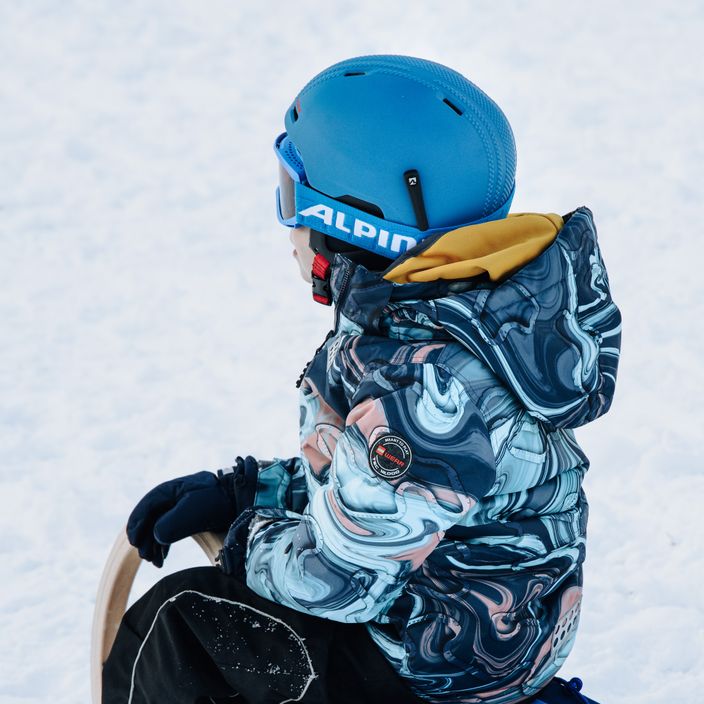 Детски очила за ски Alpina Piney blue matt/orange 7