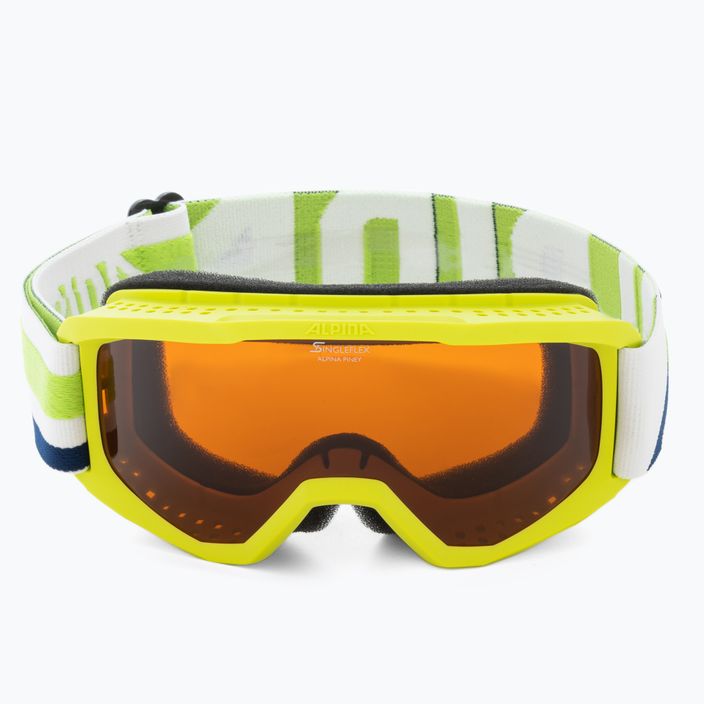 Детски очила за ски Alpina Piney lime matt/orange 2