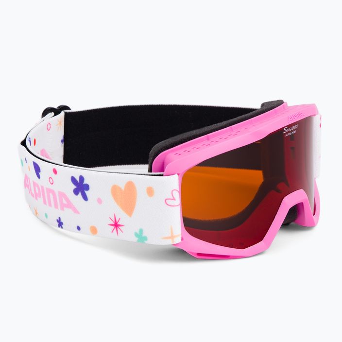 Детски очила за ски Alpina Piney rose/rose matt/orange