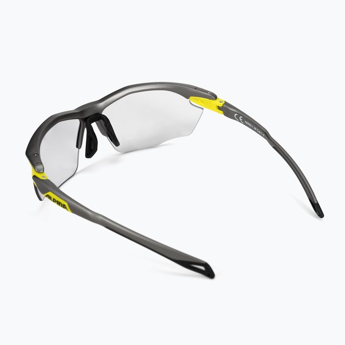 Очила за велосипеди Alpina Twist Five Hr V tin matt neon yellow/black 2