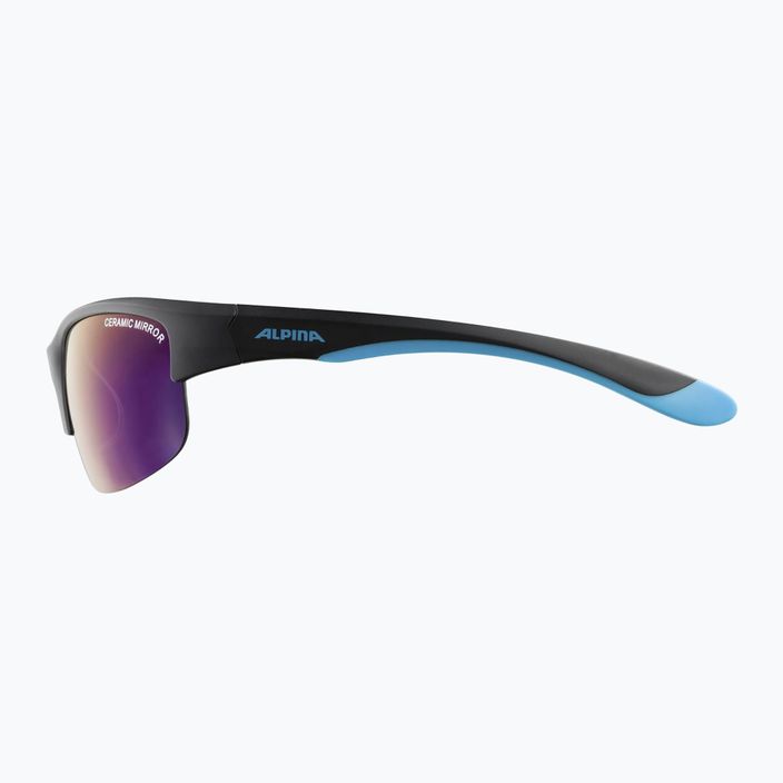 Детски слънчеви очила Alpina Junior Flexxy Youth HR черен син мат/синьо огледало 5