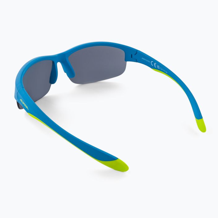 Детски слънчеви очила Alpina Junior Flexxy Youth HR синьо лайм мат/черно 2